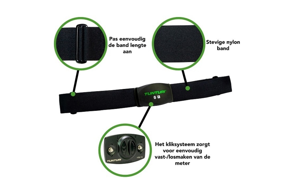 Tunturi Digitale hartslagband bluetooth / hartslagmeter ant+