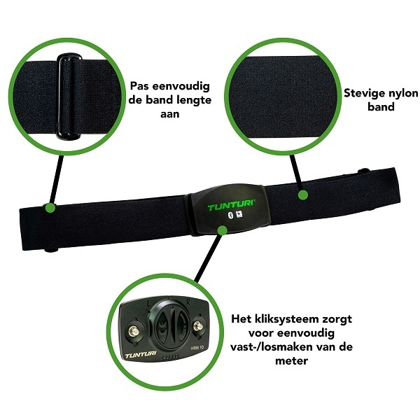 Tunturi Digitale hartslagband bluetooth / hartslagmeter ant+