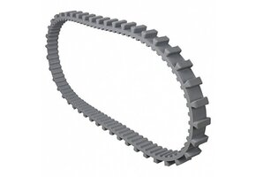 Dolphin track grijs (klein)