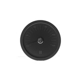 Cadeau set  Sauna emmer zwart bamboe thermometer