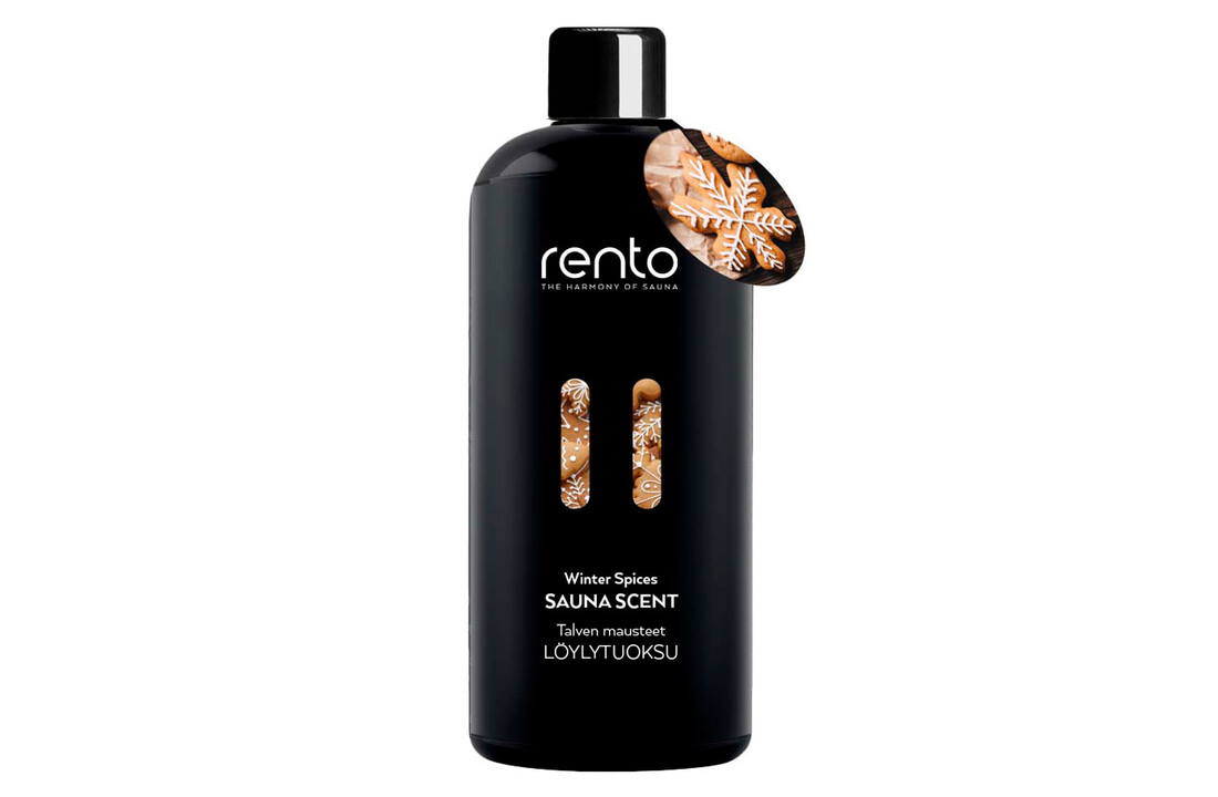 Cadeau set  Sauna emmer zwart/bruin bamboe