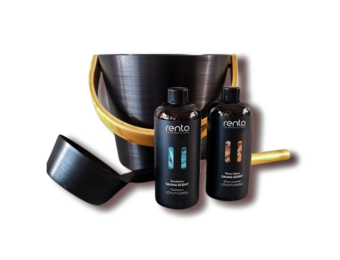 Cadeau set  Sauna emmer zwart