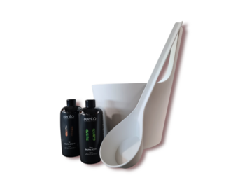 Cadeau set  Sauna emmer Pisara wit