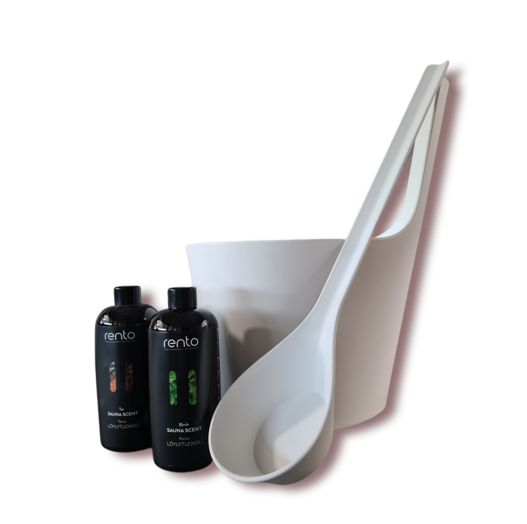 Cadeau set  Sauna emmer Pisara wit