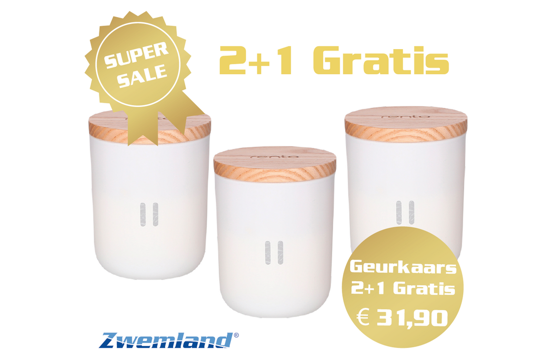 Geurkaars Berken - 2+1 Gratis