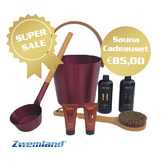 Cadeau set  Sauna emmer bordeaux rood - Black Friday Deal!