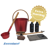 Cadeau set  Sauna emmer rood - Black Friday Deal