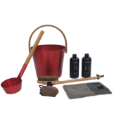 Cadeau set  Sauna emmer rood - Black Friday Deal
