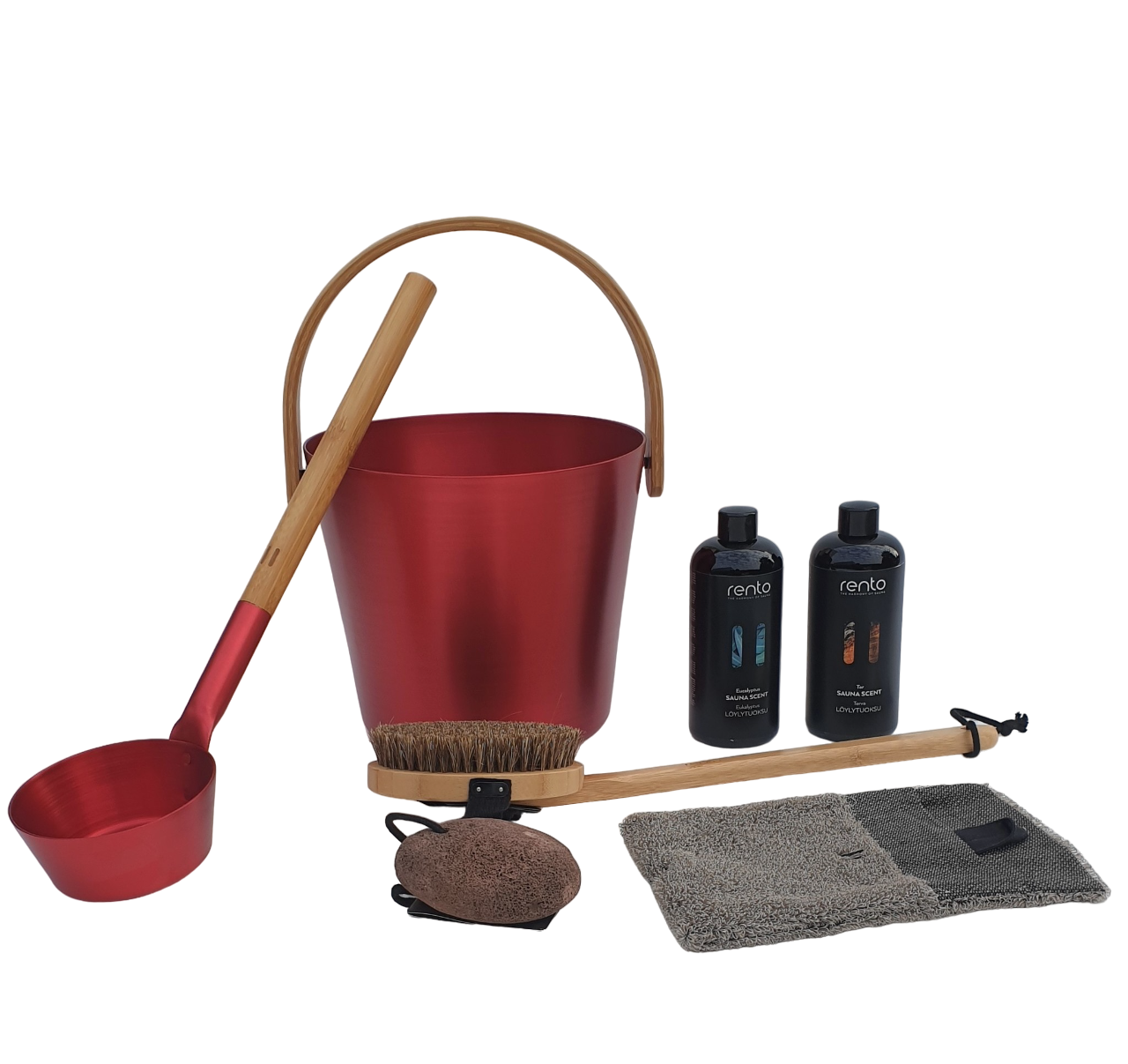Cadeau set  Sauna emmer rood - Black Friday Deal