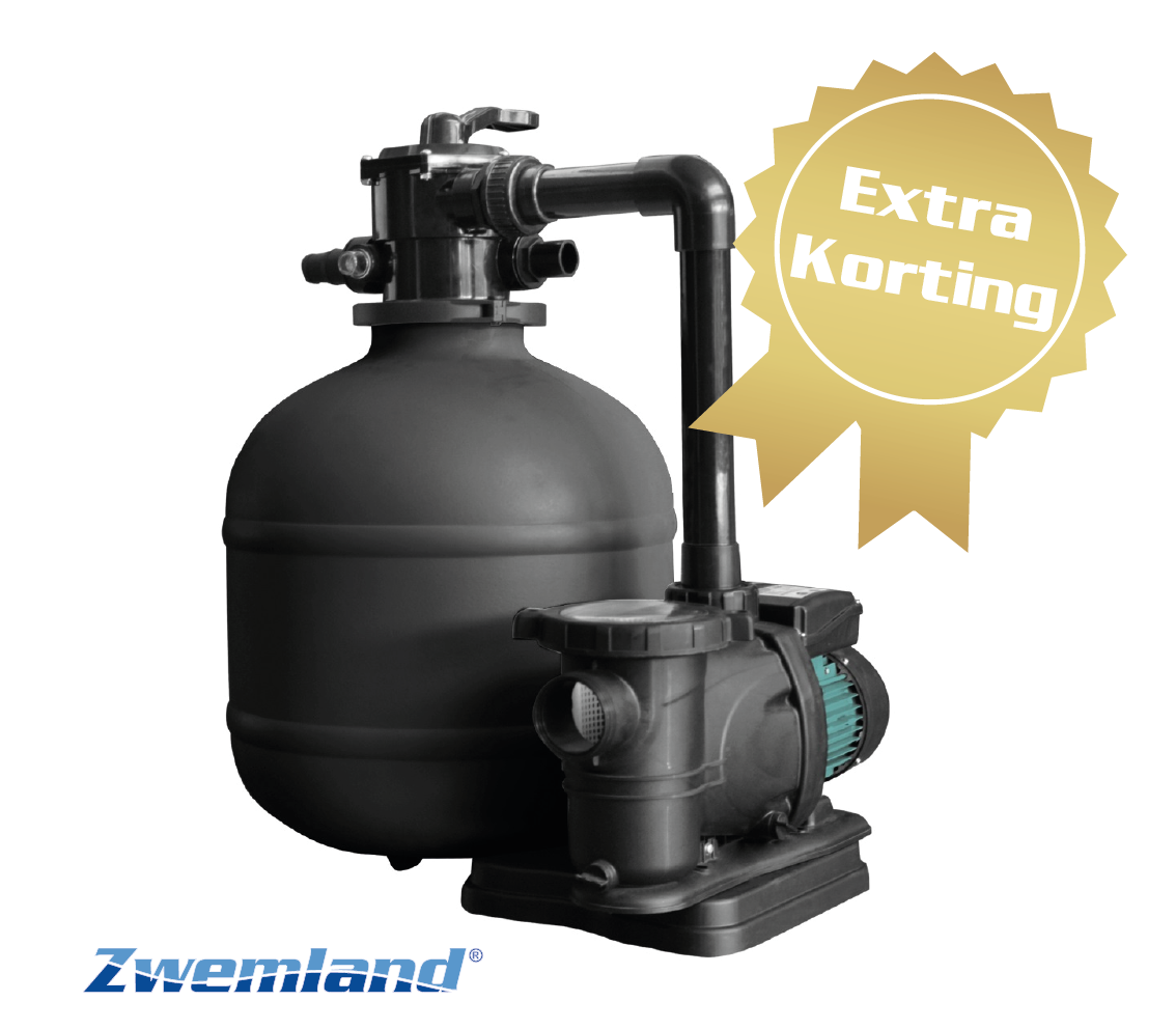 Quick Clean Classic zandfilterset 4m3/u | 6m3/u | 8m3/u