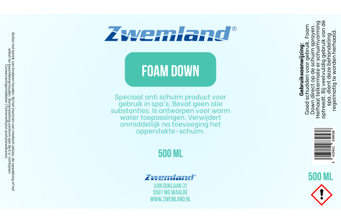 Zwemland Foam Down 500 ml