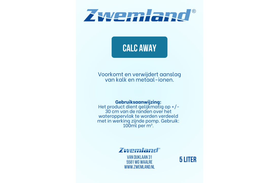 Zwemland Calc Away 5 Liter