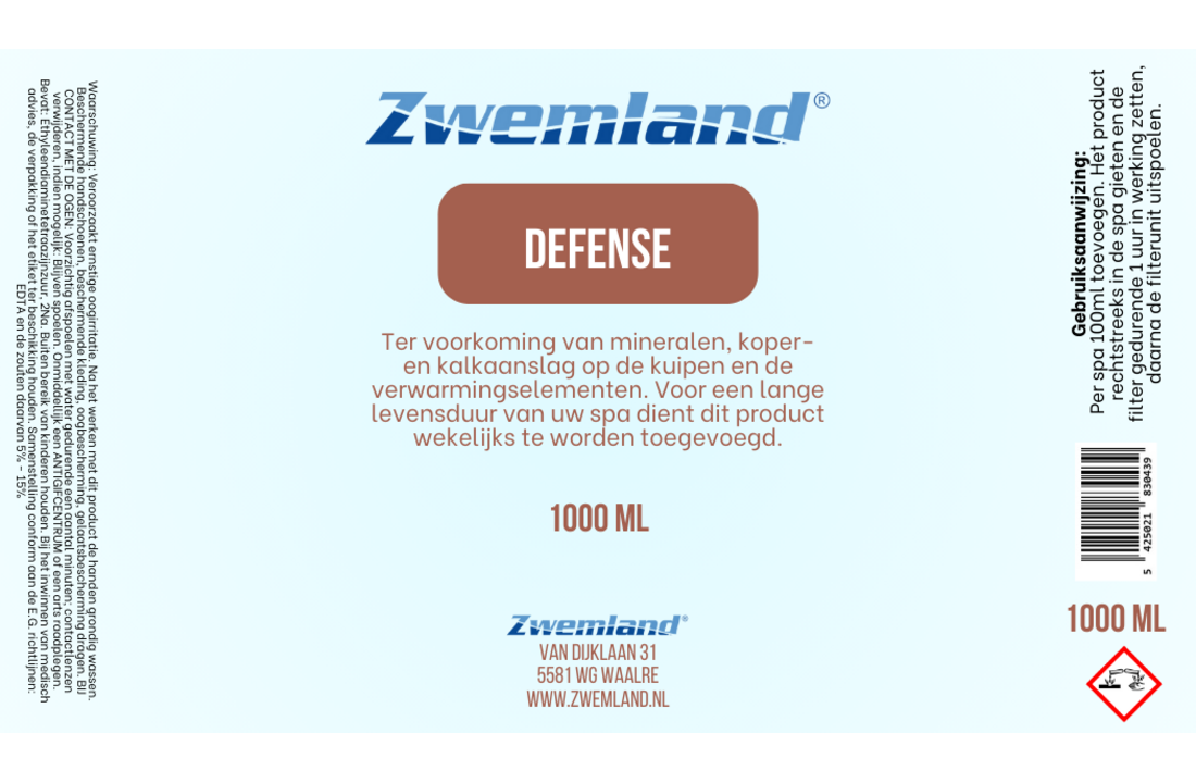 Zwemland Defence 1 Liter