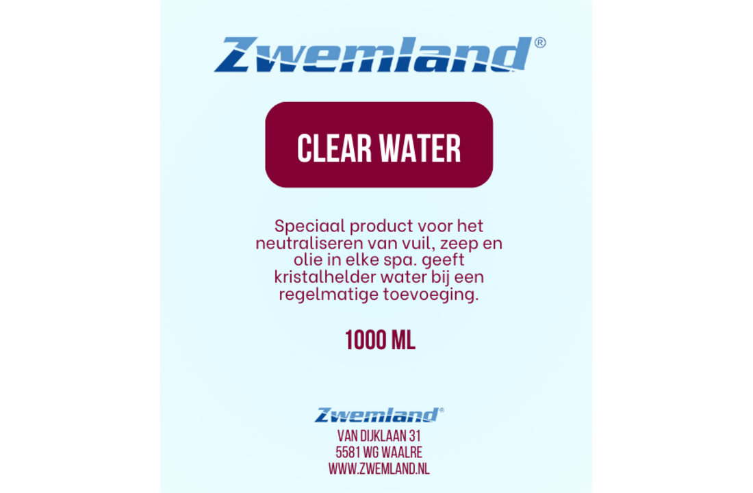 Zwemland Clear Water 1 Liter