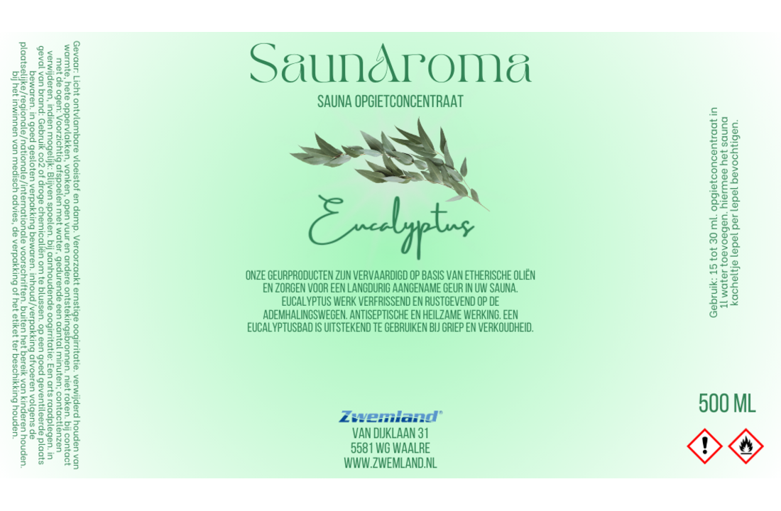 SaunAroma Sauna Geur 500 ml - Eucalyptus