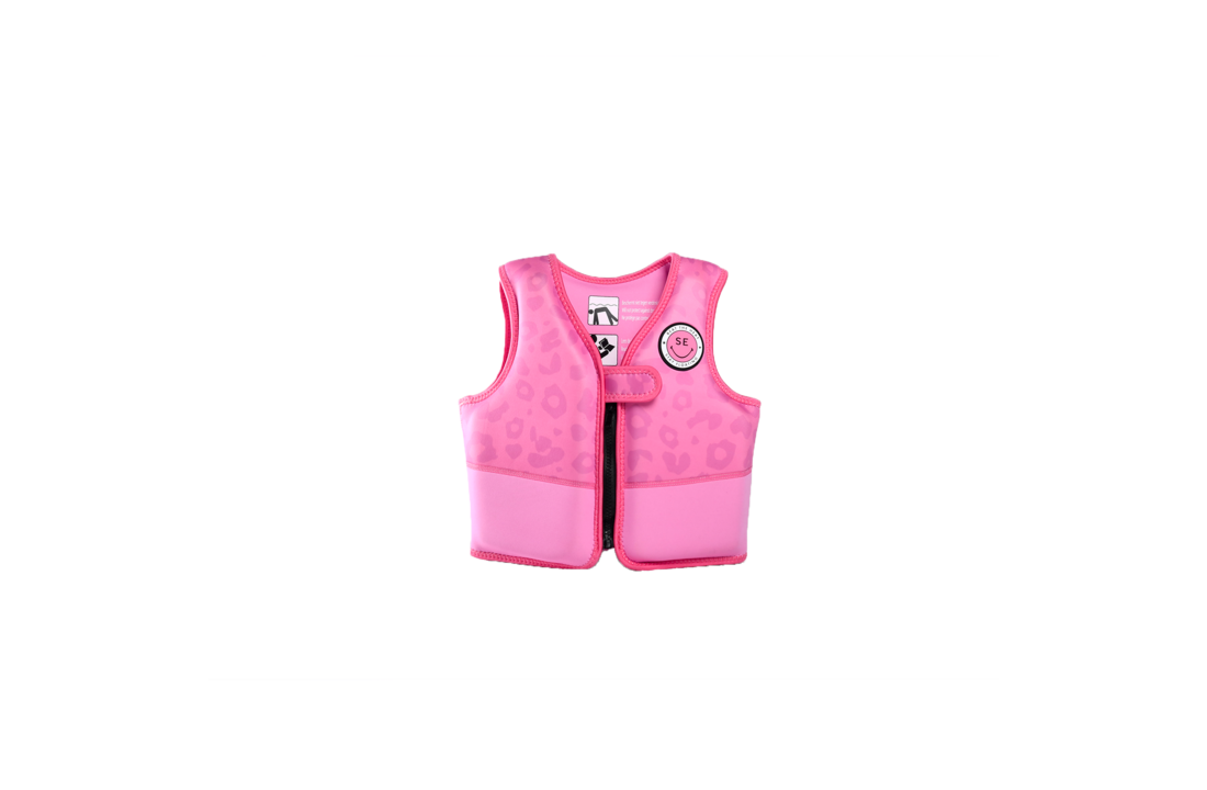 Zwemvest Roze Panterprint 18-30 kg