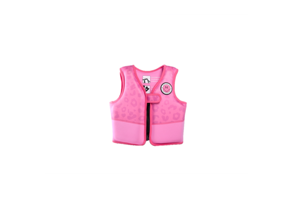 Zwemvest Roze Panterprint 18-30 kg