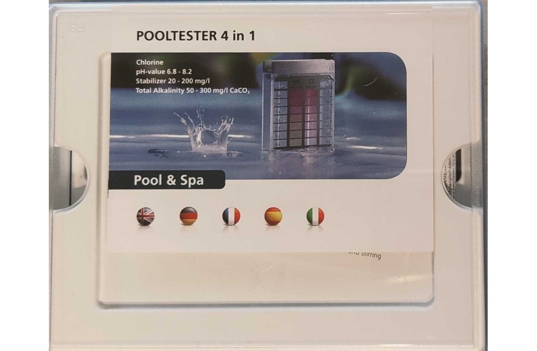 4 in 1 testset (DPD, pH, totale alkaliteit en cyanuurzuur)