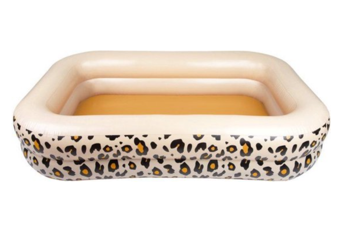 Kinder Zwembad Panterprint Beige 211 x 132 x 46 cm