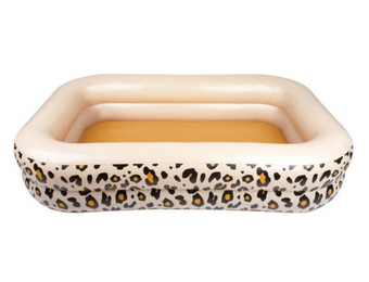 Kinder Zwembad Panterprint Beige 211 x 132 x 46 cm