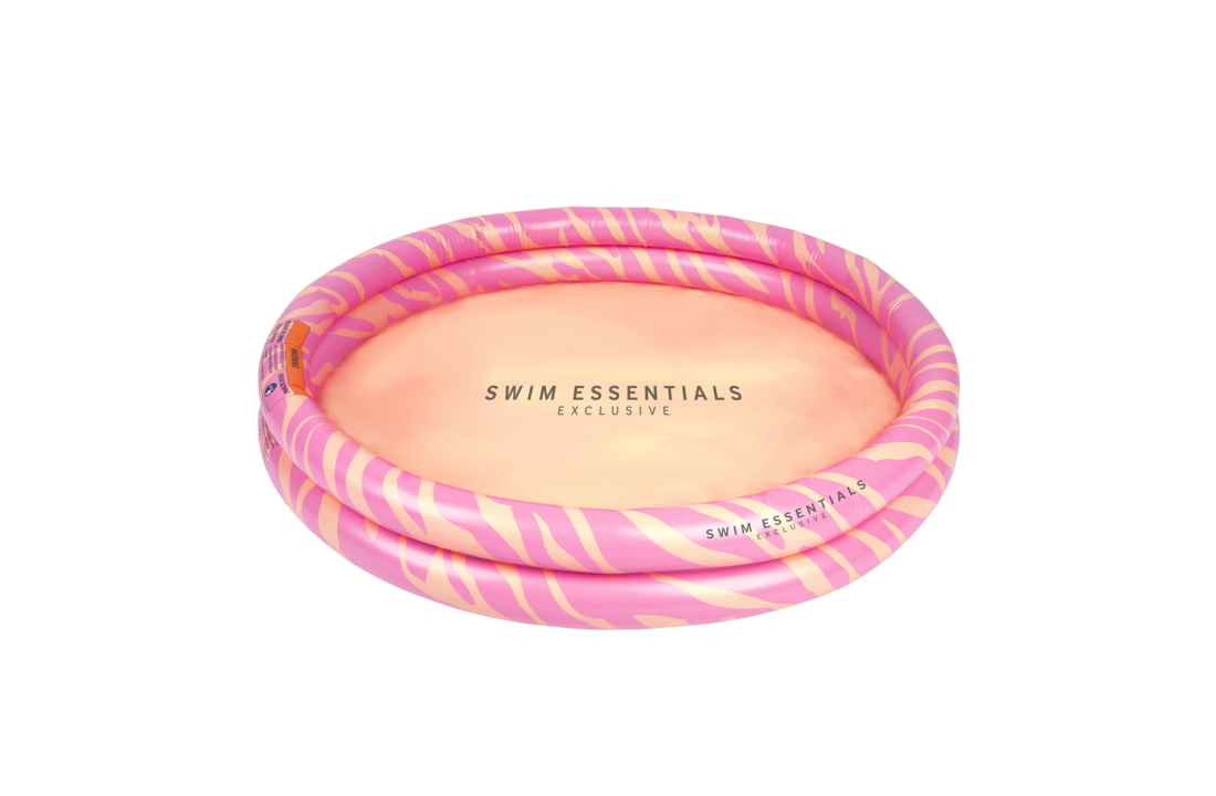 Kinder Zwembad Roze Zebra 100 cm