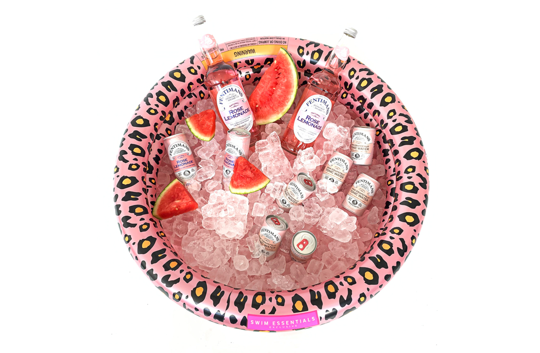 Drankkoeler Panterprint Rosé goud