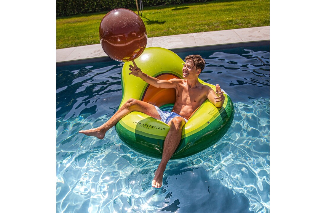 Luchtbed Avocado + Strandbal XL