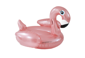 Opblaas Flamingo Rosé Goud XL