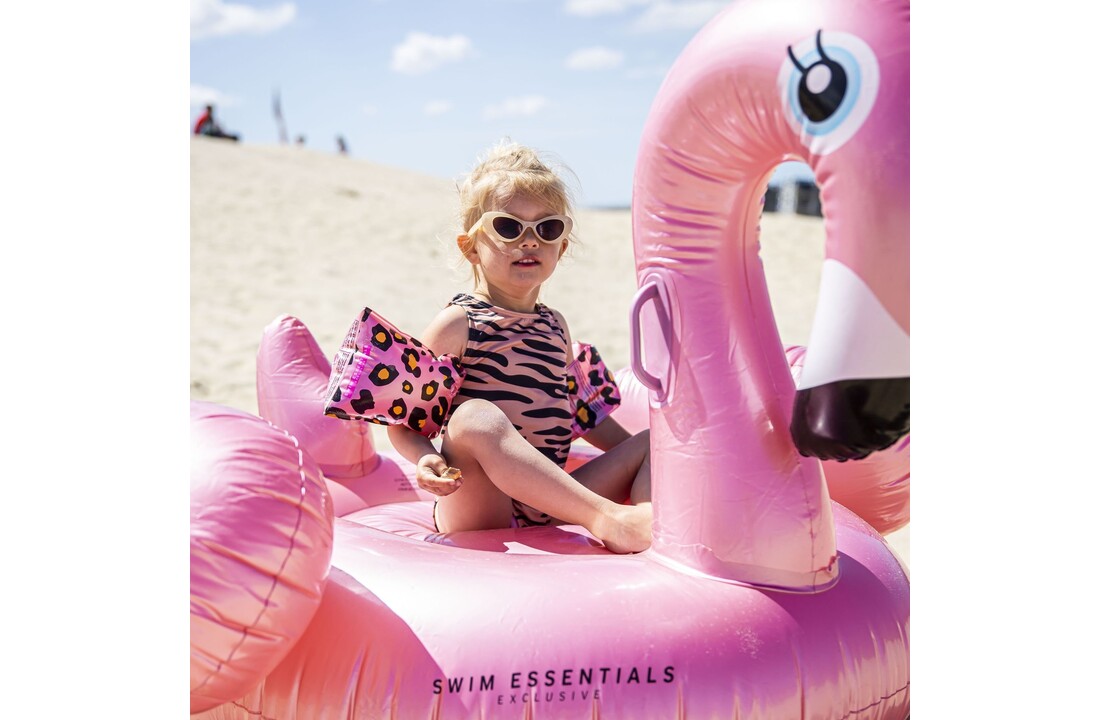 Opblaas Flamingo Rosé Goud XL