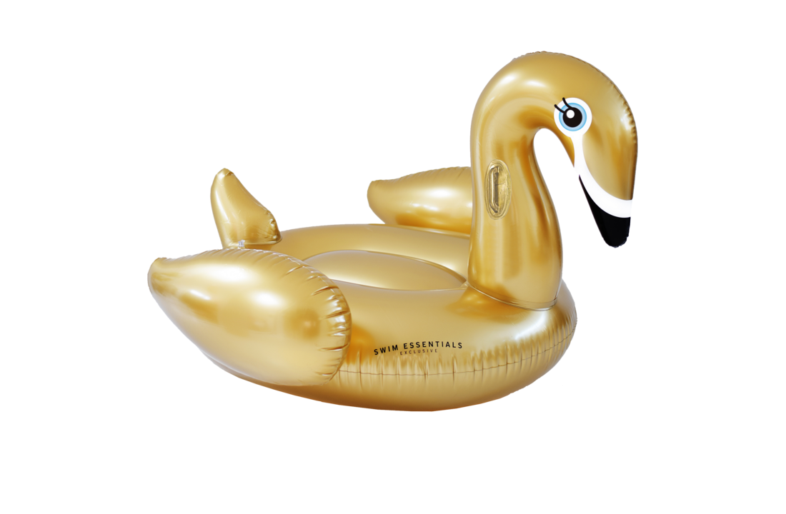 Opblaas Zwaan Goud XL