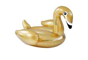 Opblaas Zwaan Goud XL