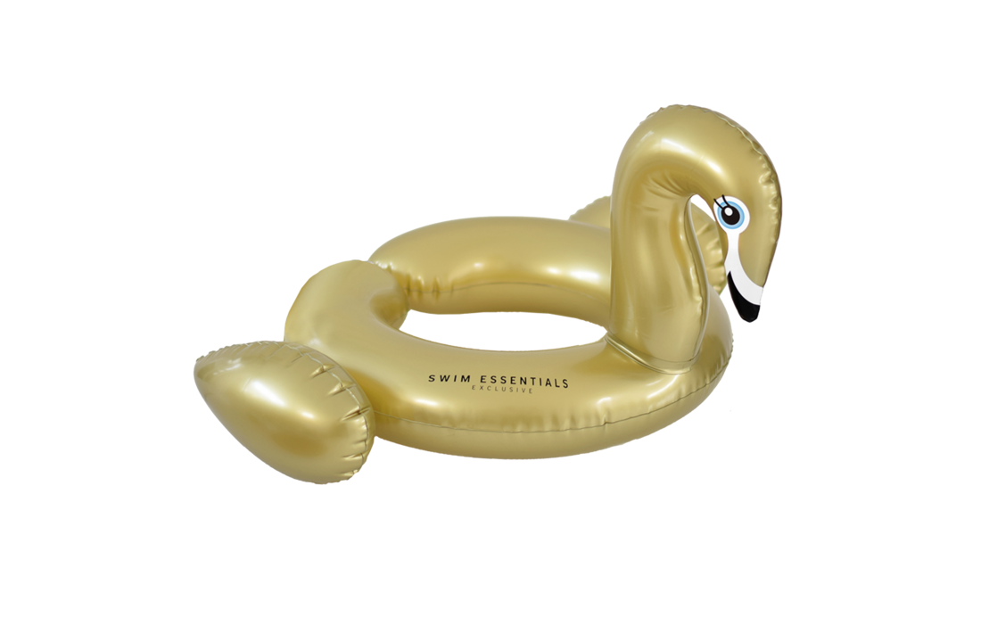 Zwemband Splitring Zwaan Goud 55 cm