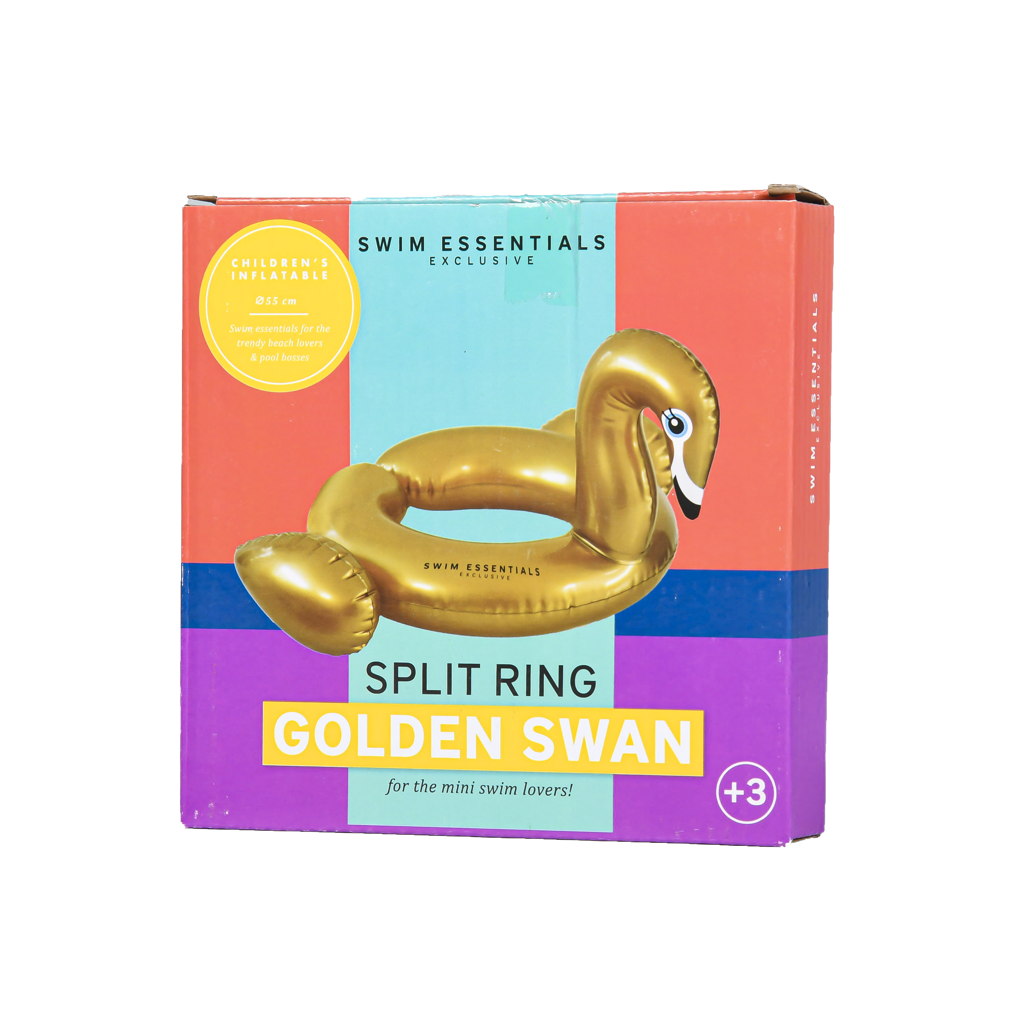 Zwemband Splitring Zwaan Goud 55 cm