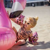 Zwembandjes Panter Rosé Goud 2-6 jaar