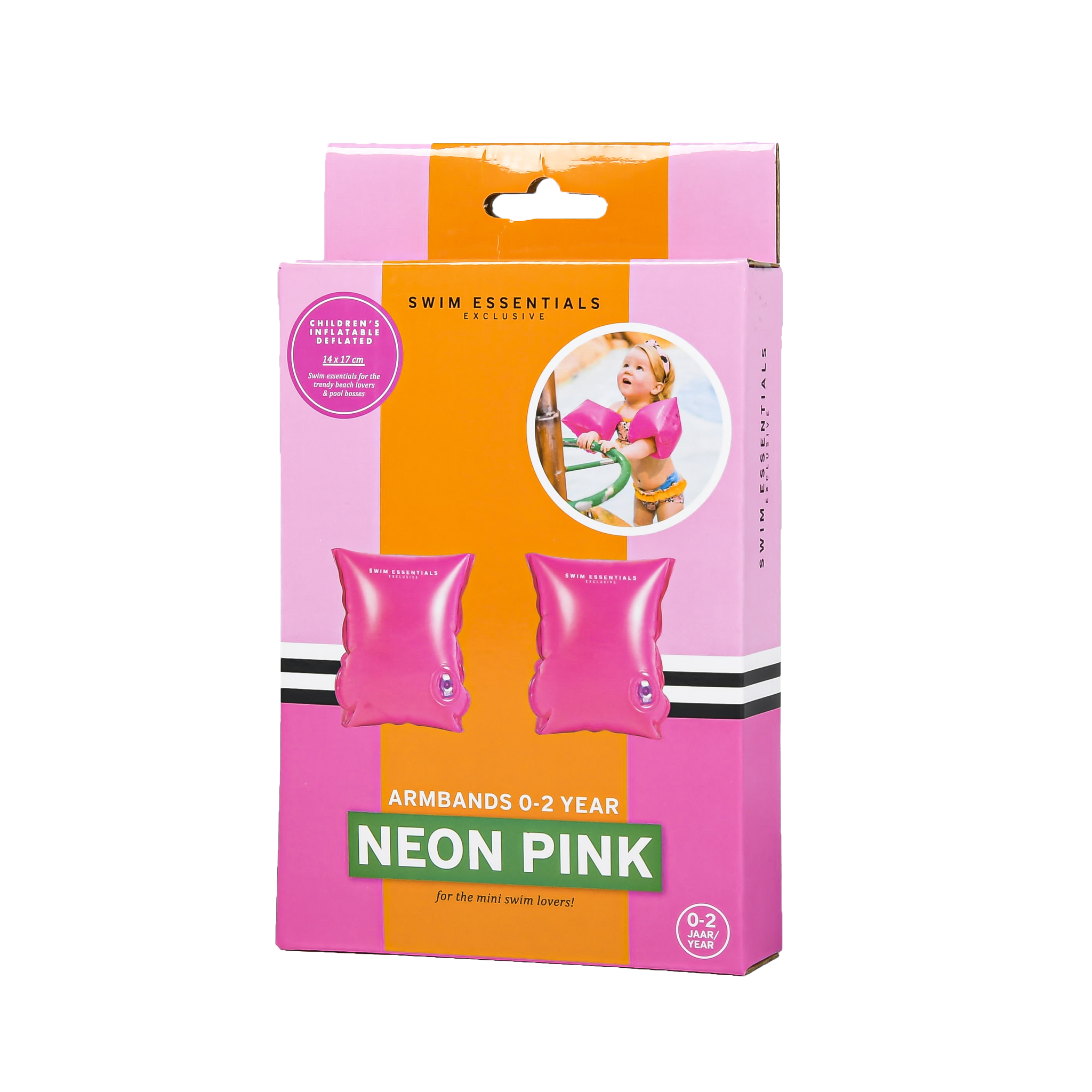 Zwembandjes Neon Roze 0-2 jaar