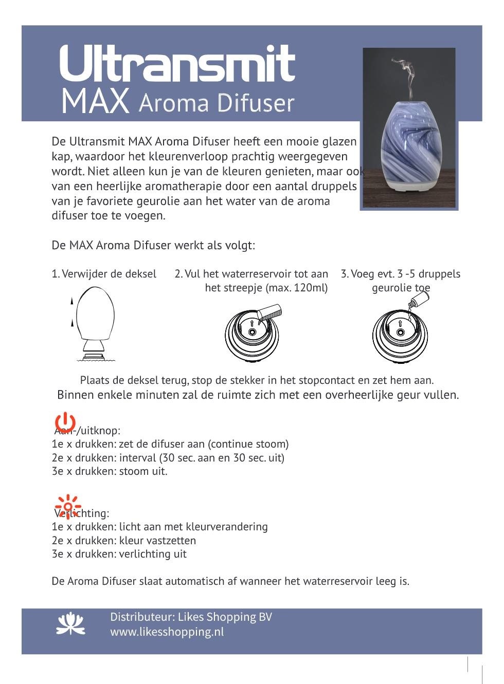 Ultransmit Aroma Diffuser Max