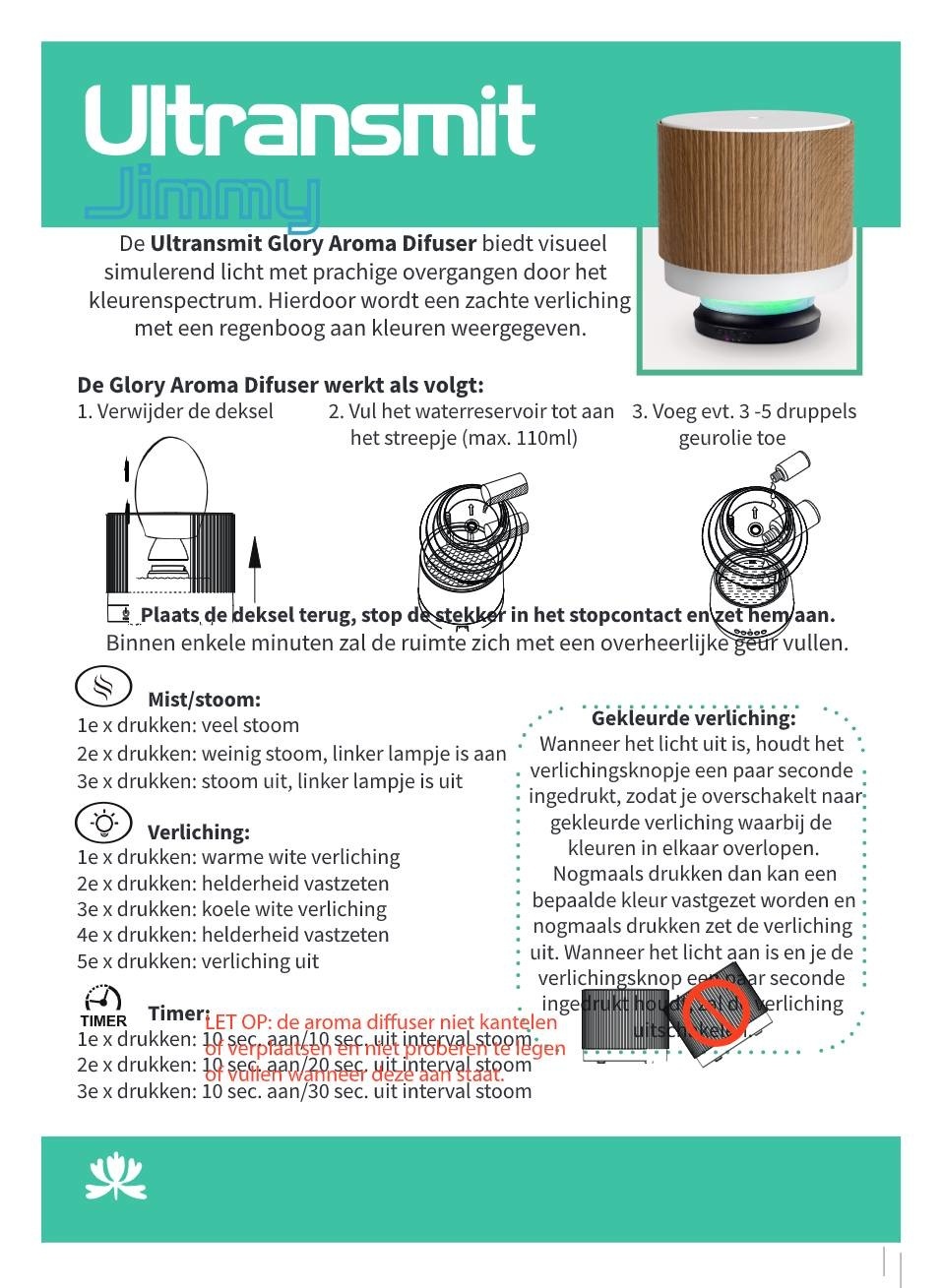 Ultransmit Aroma Diffuser Jimmy