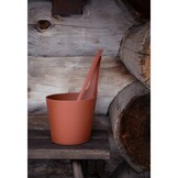 Rento Pisara Sauna Emmer en lepel biocomposiet oranje-bruin