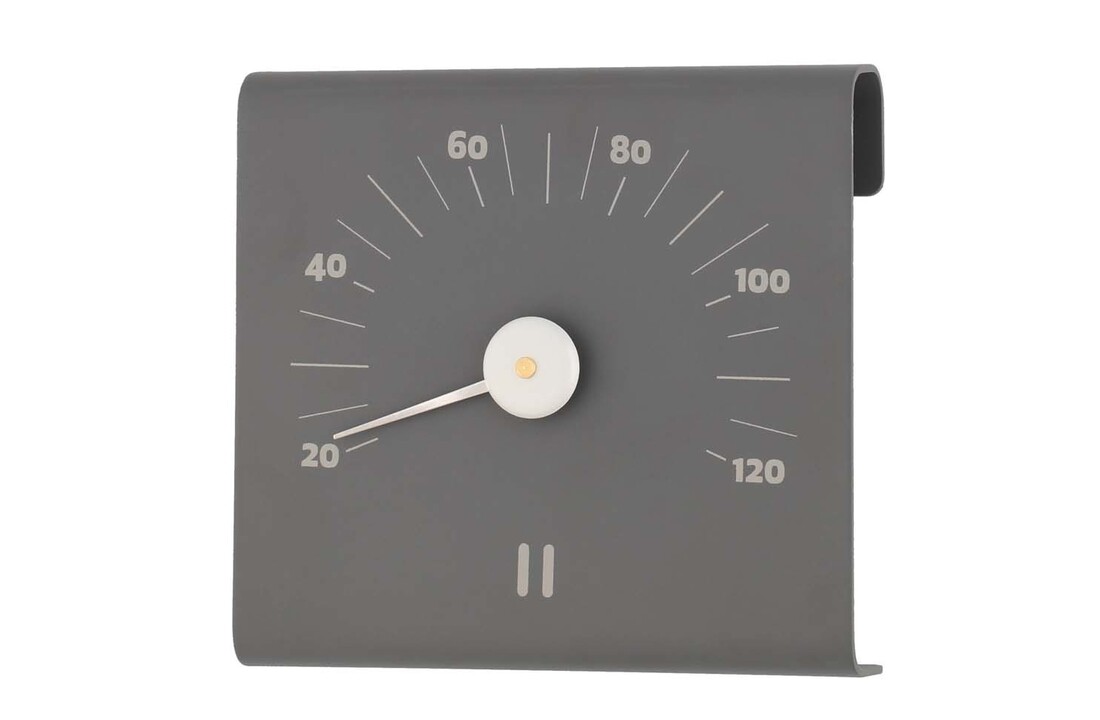 Rento Aluminium Sauna Thermometer Grijs