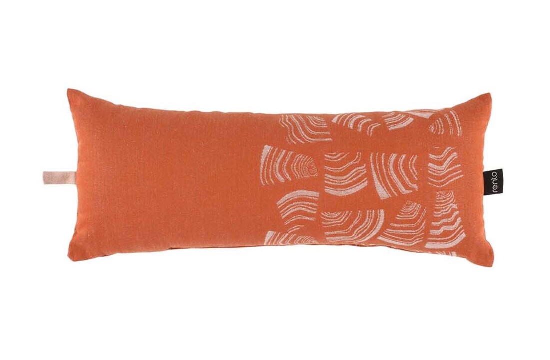 Rento Pino Sauna kussen oranje/bruin - 50x22 cm