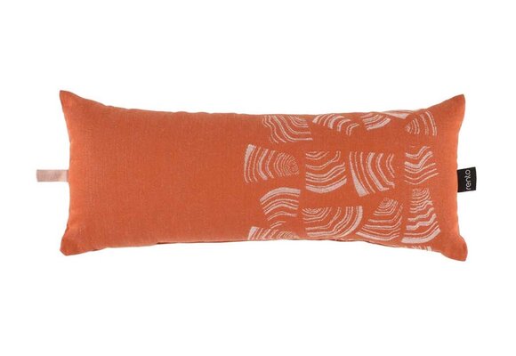Rento Pino Sauna kussen oranje/bruin - 50x22 cm