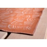 Rento Pino Sauna Kleed - Oranje/Bruin - 50x150 cm