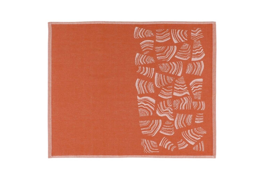 Rento Pino Sauna Kleed - Oranje/Bruin - 50x60 cm