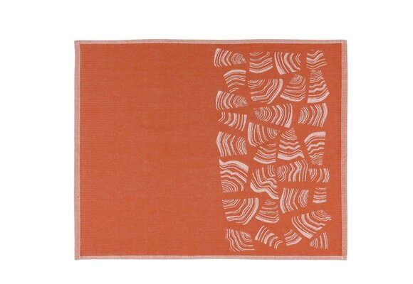 Rento Pino Sauna Kleed - Oranje/Bruin - 50x60 cm