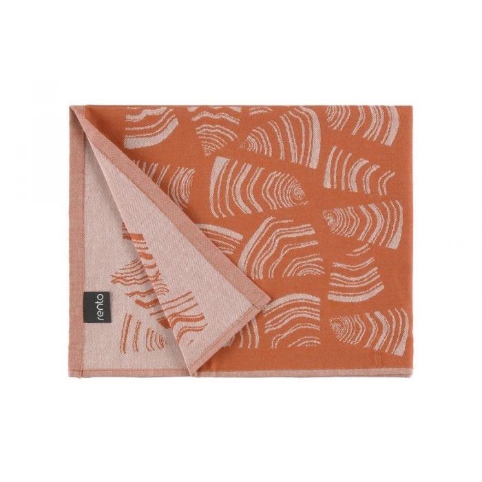 Rento Pino Sauna Kleed - Oranje/Bruin - 50x60 cm