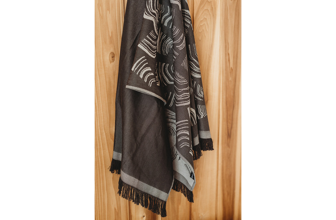 Rento Pino Sauna Handdoek zwart 78x150cm