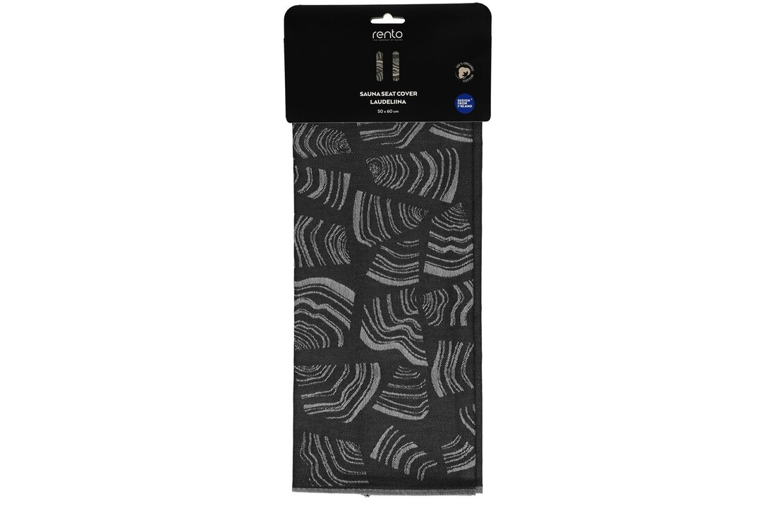 Rento Pino Sauna Kleed zwart 50x60 cm