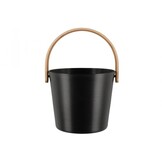 Rento Sauna Emmer Aluminium met Bamboe Handvat Zwart