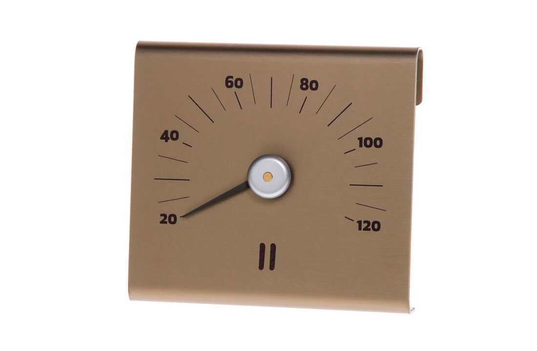 Rento Aluminium Sauna Thermometer Champagne