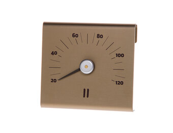 Rento Aluminium Sauna Thermometer Champagne